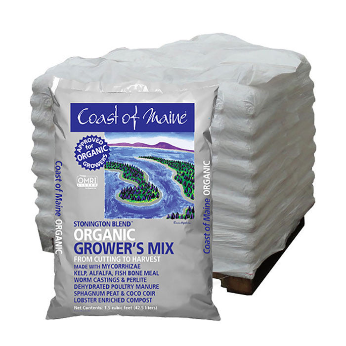 Coast of Maine Stonington Blend Organic Growers Potting Mix, 1.5 Cubic Foot - Pallet of 60
