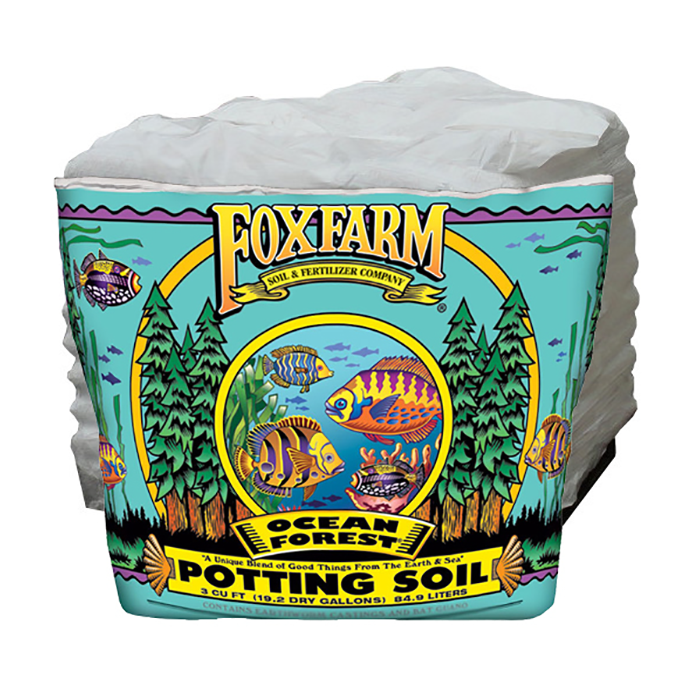 Fox Farm Ocean Forest Potting Soil, 3 Cubic Feet - Pallet of 36 Bags - Soils & Containers