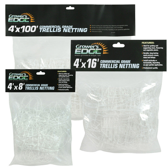 Grower's Edge Commercial Grade Trellis Netting 4 ft x 50 ft - 10 Pack
