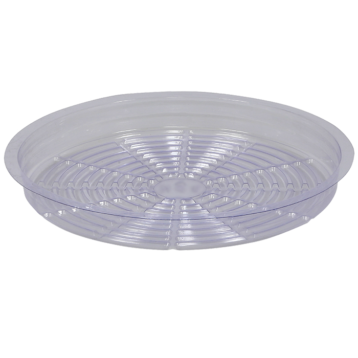 Gro Pro Premium Clear Plastic Saucer 12 In - Pack of 50