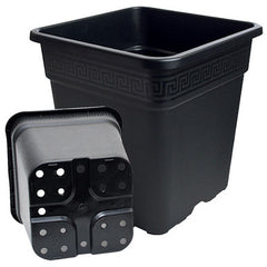 Gro Pro Black Square Pot, 5 Gallon - Pack of 125