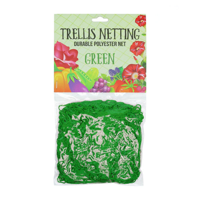 Grow1 Trellis Netting 5 ft x 30 ft with 6 in Squares, Green