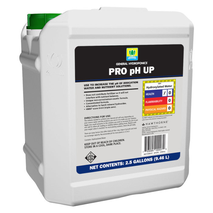 General Hydroponics PRO pH Up, 2.5 Gallon