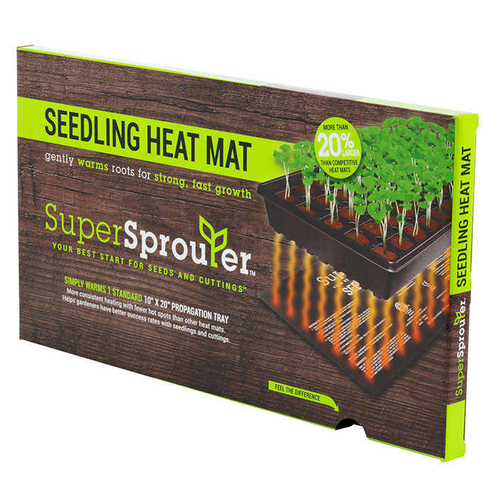 Super Sprouter Seedling Heat Mat, 10 in. x 21 in.- Groindoor.com | Hydroponics | Indoor Grow Supply Superstore
