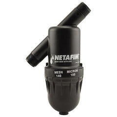Netafim Disc Filter MPT x MPT 140 Mesh 17 GPM Maximum Flow, 3/4 in (DF075-140) - Hydroponics