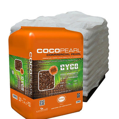 Cyco Coco Pearl With Mycorrhizae Soilless Mix, 3.8 Cubic Feet - Pallet of 25 Bags