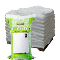 GROW!T #2 Perlite, Super Coarse, 4 Cubic Feet - Pallet of 30 Bags - Soils & Containers