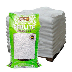 GROW!T #4 Perlite, Super Coarse, 4 Cubic Feet - Pallet of 30 Bags - Soils & Containers