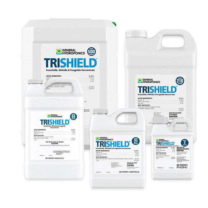 General Hydroponics TriShield Insecticide, Miticide & Fungicide Concentrate, 1 Gallon
